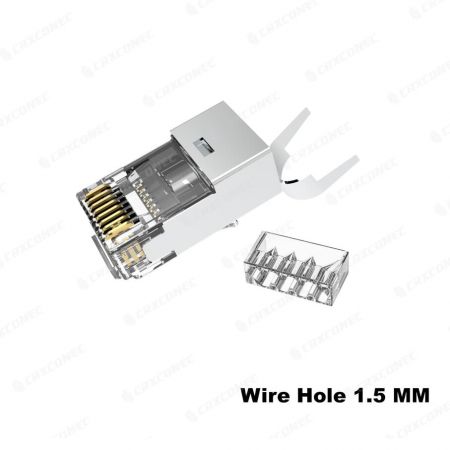 Wtyczka RJ45 Cat.6A STP z certyfikatem UL i końcówką 1,5 mm